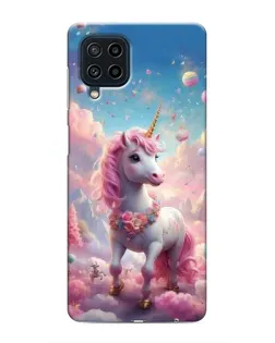 Чехол для Samsung Galaxy M32 с картинкой «Единорог среди облаков»