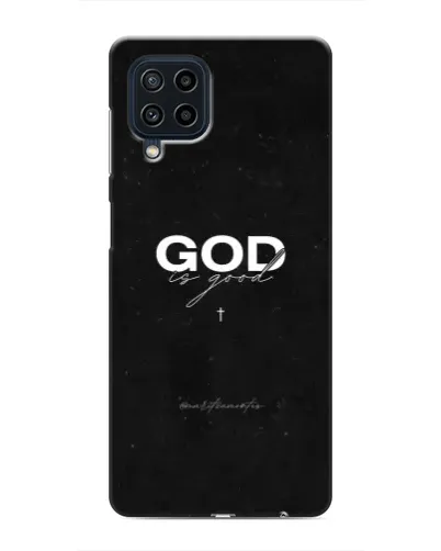 Чехол для Samsung Galaxy M32 с картинкой «GOD — Бог над всем»