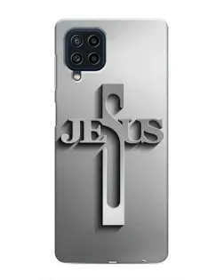 Чехол для Samsung Galaxy M32 с картинкой «Металлический крест Jesus» Чехол для Samsung Galaxy M32 с картинкой «Металлический крест Jesus»