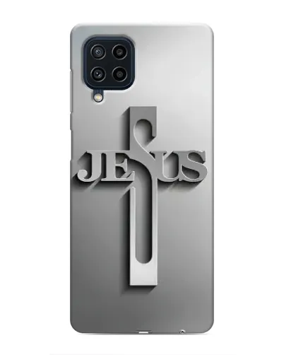 Чехол для Samsung Galaxy M32 с картинкой «Металлический крест Jesus» Чехол для Samsung Galaxy M32 с картинкой «Металлический крест Jesus»