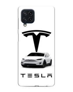 Чехол для Samsung Galaxy M32 с картинкой «Tesla White Style»