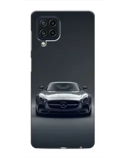 Чехол для Samsung Galaxy M32 с картинкой «Mercedes на черном»