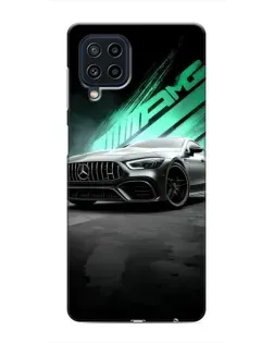 Чехол для Samsung Galaxy M32 с картинкой «Темный Mercedes AMG»