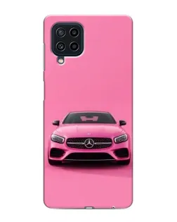 Чехол для Samsung Galaxy M32 с картинкой «Розовый Mercedes AMG»