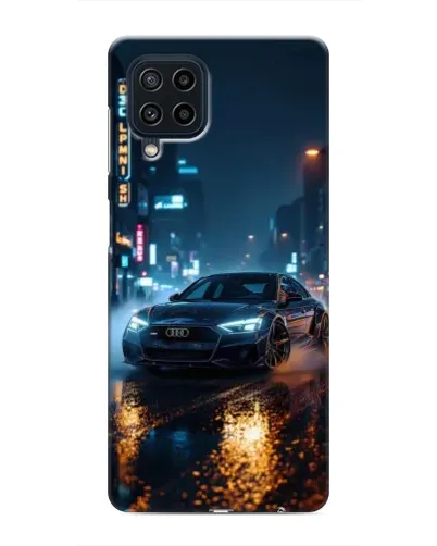 Чехол для Samsung Galaxy M32 с картинкой «Ночной город и Audi» Чехол для Samsung Galaxy M32 с картинкой «Ночной город и Audi»