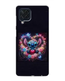Чехол для Samsung Galaxy M32 с картинкой «Stitch в цветах»