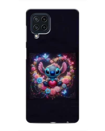 Чехол для Samsung Galaxy M32 с картинкой «Stitch в цветах»