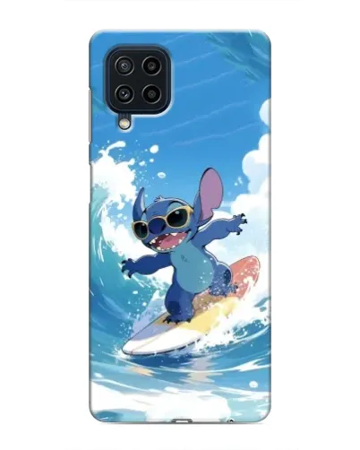 Чехол для Samsung Galaxy M32 с картинкой «Стич на волне»