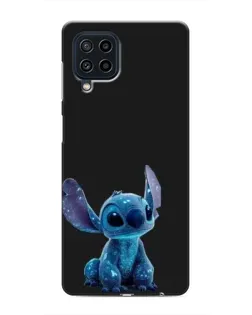 Чехол для Samsung Galaxy M32 с картинкой «Стич на черном»