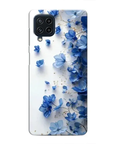 Чехол для Samsung Galaxy M32 с картинкой «Голубой цветочный каскад» Чехол для Samsung Galaxy M32 с картинкой «Голубой цветочный каскад»