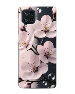 Чехол для Samsung Galaxy M32 с картинкой «Нежная сакура и капли»