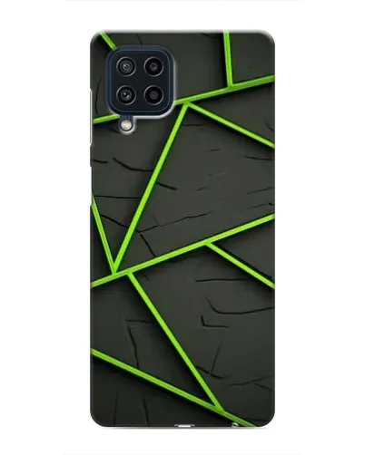 Чехол для Samsung Galaxy M32 с картинкой «Зеленые геометрические линии» Чехол для Samsung Galaxy M32 с картинкой «Зеленые геометрические линии»