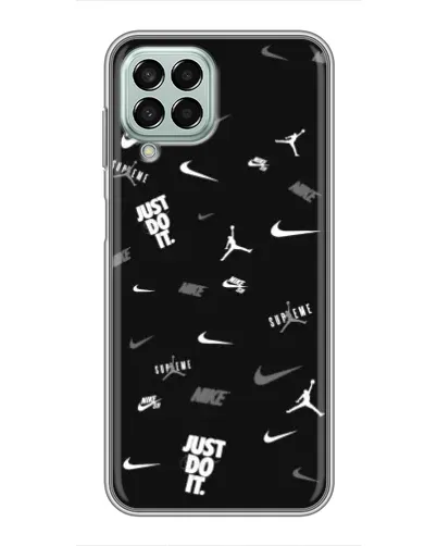 Чехол для Samsung Galaxy M33 (5G) (M336B) с картинкой «Nike Black Pattern» Чехол для Samsung Galaxy M33 (5G) (M336B) с картинкой «Nike Black Pattern»