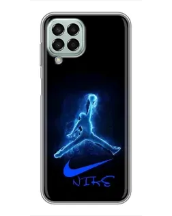 Чехол для Samsung Galaxy M33 (5G) (M336B) с картинкой «Jordan Neon Blue» Чехол для Samsung Galaxy M33 (5G) (M336B) с картинкой «Jordan Neon Blue»