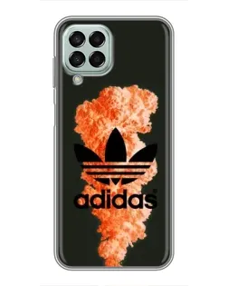 Чехол для Samsung Galaxy M33 (5G) (M336B) с картинкой «Оранжевый дым Adidas» Чехол для Samsung Galaxy M33 (5G) (M336B) с картинкой «Оранжевый дым Adidas»