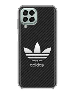 Чехол для Samsung Galaxy M33 (5G) (M336B) с картинкой «Adidas Карбоновая текстура»