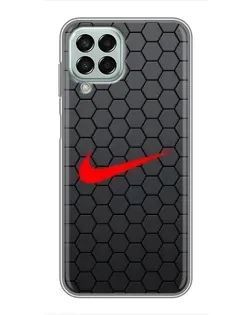 Чехол для Samsung Galaxy M33 (5G) (M336B) с картинкой «Nike — карбоновая сетка»