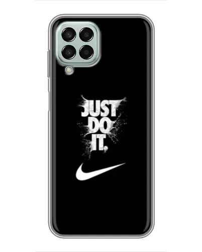 Чехол для Samsung Galaxy M33 (5G) (M336B) с картинкой «Текстовый принт Nike»