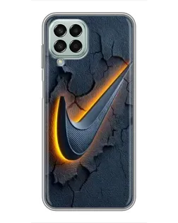 Чехол для Samsung Galaxy M33 (5G) (M336B) с картинкой «Объемный логотип Найк»