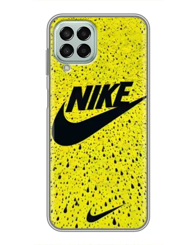 Чехол для Samsung Galaxy M33 (5G) (M336B) с картинкой «Желтый текстурный Nike»