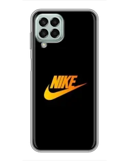 Чехол для Samsung Galaxy M33 (5G) (M336B) с картинкой «Золотой логотип Nike»