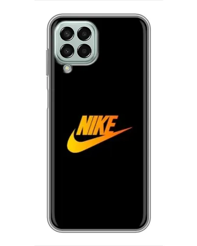 Чехол для Samsung Galaxy M33 (5G) (M336B) с картинкой «Золотой логотип Nike»