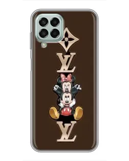 Чехол для Samsung Galaxy M33 (5G) (M336B) с картинкой «LV и Микки Маус»
