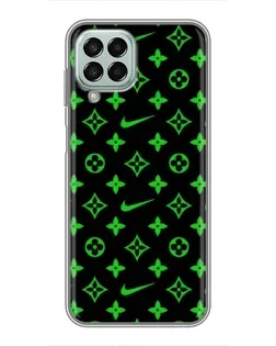 Чехол для Samsung Galaxy M33 (5G) (M336B) с картинкой «Неоновый принт LV»
