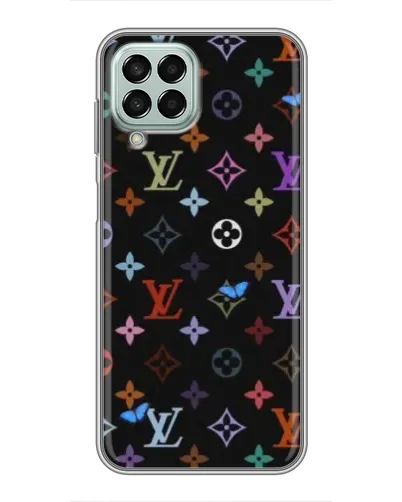 Чехол для Samsung Galaxy M33 (5G) (M336B) с картинкой «Цветная монограмма LV» Чехол для Samsung Galaxy M33 (5G) (M336B) с картинкой «Цветная монограмма LV»