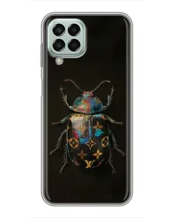 Чехол для Samsung Galaxy M33 (5G) (M336B) с картинкой «LV — мраморный принт»