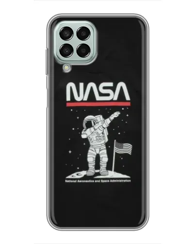 Чехол для Samsung Galaxy M33 (5G) (M336B) с картинкой «NASA — шагаем по Луне» Чехол для Samsung Galaxy M33 (5G) (M336B) с картинкой «NASA — шагаем по Луне»