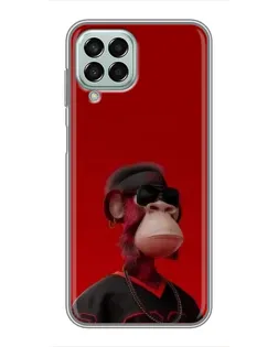 Чехол для Samsung Galaxy M33 (5G) (M336B) с картинкой «Bored Ape в красном»