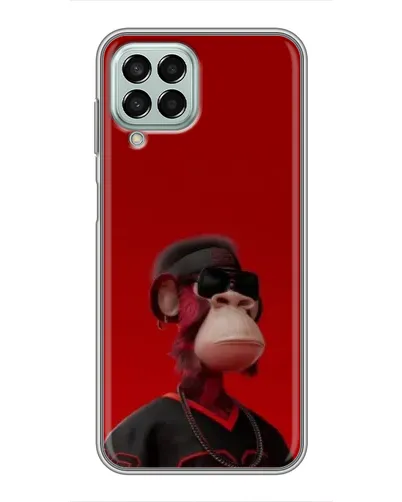 Чехол для Samsung Galaxy M33 (5G) (M336B) с картинкой «Bored Ape в красном» Чехол для Samsung Galaxy M33 (5G) (M336B) с картинкой «Bored Ape в красном»