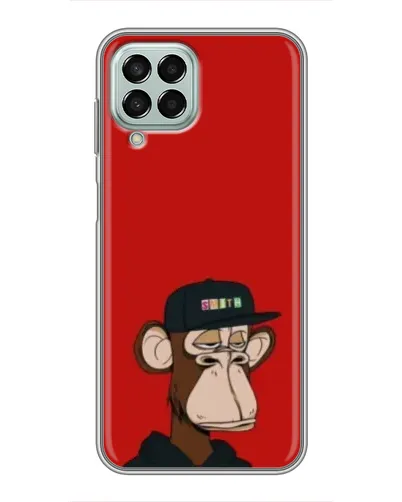 Чехол для Samsung Galaxy M33 (5G) (M336B) с картинкой «Bored Ape — красный фон» Чехол для Samsung Galaxy M33 (5G) (M336B) с картинкой «Bored Ape — красный фон»