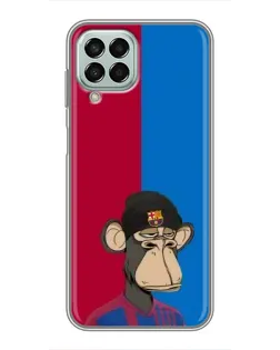 Чехол для Samsung Galaxy M33 (5G) (M336B) с картинкой «Bored Ape — фанат Барсы»