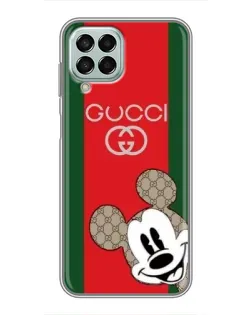 Чехол для Samsung Galaxy M33 (5G) (M336B) с картинкой «Gucci — полосы и Микки»