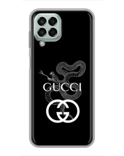 Чехол для Samsung Galaxy M33 (5G) (M336B) с картинкой «Gucci — серебряная змея»