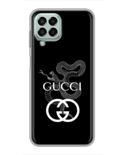 Чехол для Samsung Galaxy M33 (5G) (M336B) с картинкой «Gucci — серебряная змея» Чехол для Samsung Galaxy M33 (5G) (M336B) с картинкой «Gucci — серебряная змея»