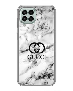 Чехол для Samsung Galaxy M33 (5G) (M336B) с картинкой «Gucci — мраморный шик»