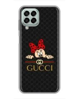 Чехол для Samsung Galaxy M33 (5G) (M336B) с картинкой «Минни Маус Gucci — черный»