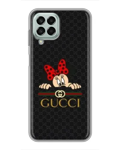Чехол для Samsung Galaxy M33 (5G) (M336B) с картинкой «Минни Маус Gucci — черный»