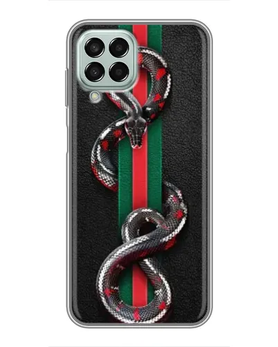 Чехол для Samsung Galaxy M33 (5G) (M336B) с картинкой «Gucci — змея на полосе» Чехол для Samsung Galaxy M33 (5G) (M336B) с картинкой «Gucci — змея на полосе»