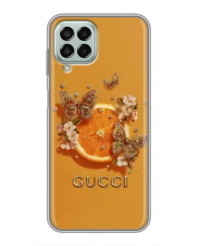 Чехол для Samsung Galaxy M33 (5G) (M336B) с картинкой «Gucci — золотые бабочки» Чехол для Samsung Galaxy M33 (5G) (M336B) с картинкой «Gucci — золотые бабочки»