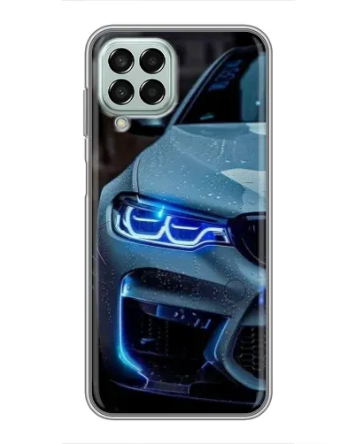 Чехол для Samsung Galaxy M33 (5G) (M336B) с картинкой «Взгляд BMW с синими фарами» Чехол для Samsung Galaxy M33 (5G) (M336B) с картинкой «Взгляд BMW с синими фарами»