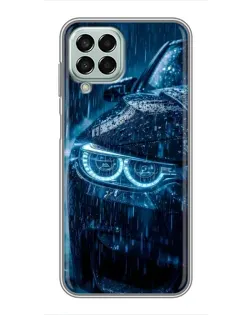 Чехол для Samsung Galaxy M33 (5G) (M336B) с картинкой «BMW под дождем»