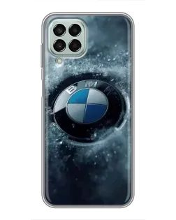 Чехол для Samsung Galaxy M33 (5G) (M336B) с картинкой «Логотип BMW — лед»