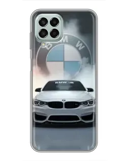 Чехол для Samsung Galaxy M33 (5G) (M336B) с картинкой «BMW в белом дыму»