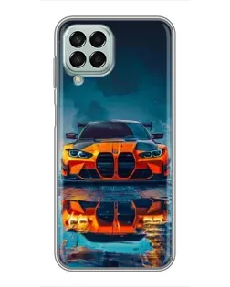 Чехол для Samsung Galaxy M33 (5G) (M336B) с картинкой «BMW — золотая эмблема»