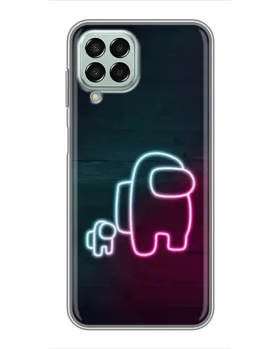Чехол для Samsung Galaxy M33 (5G) (M336B) с картинкой «Among Us неон-арт»