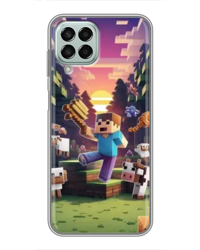 Чехол для Samsung Galaxy M33 (5G) (M336B) с картинкой «Стив на ферме» Чехол для Samsung Galaxy M33 (5G) (M336B) с картинкой «Стив на ферме»